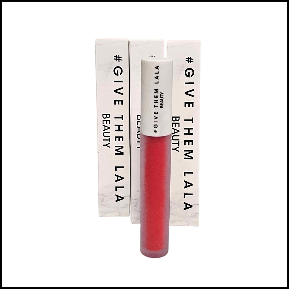 3 x Lala Beauty Give Them HydroMatte Liquid Lipstick I‎ Love You Red New in box